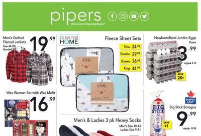Pipers Superstore Flyer October 31 to November 6