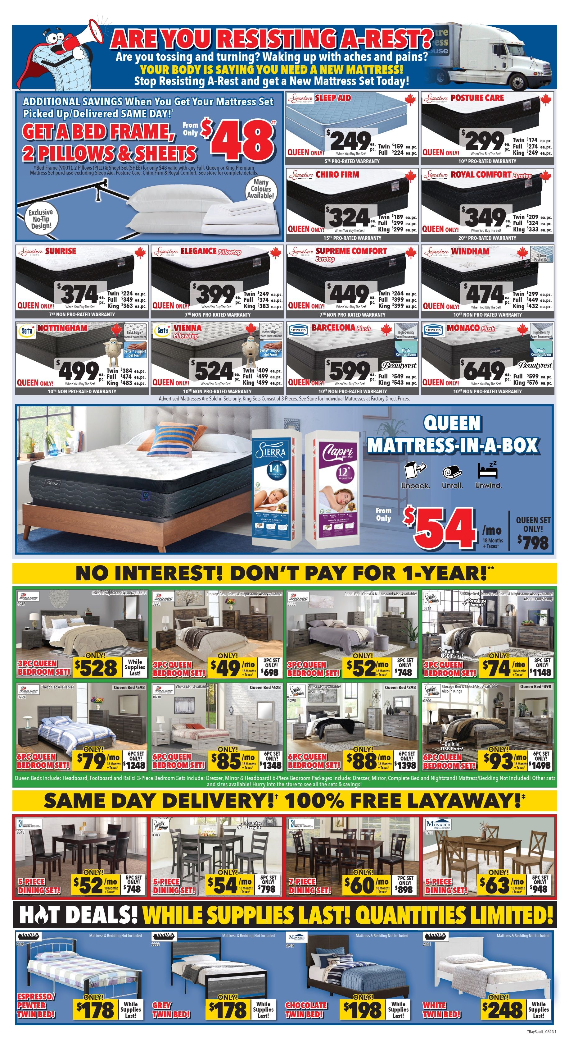 Surplus Furniture & Mattress Warehouse (Thunder Bay) Flyer May 29 to June 11