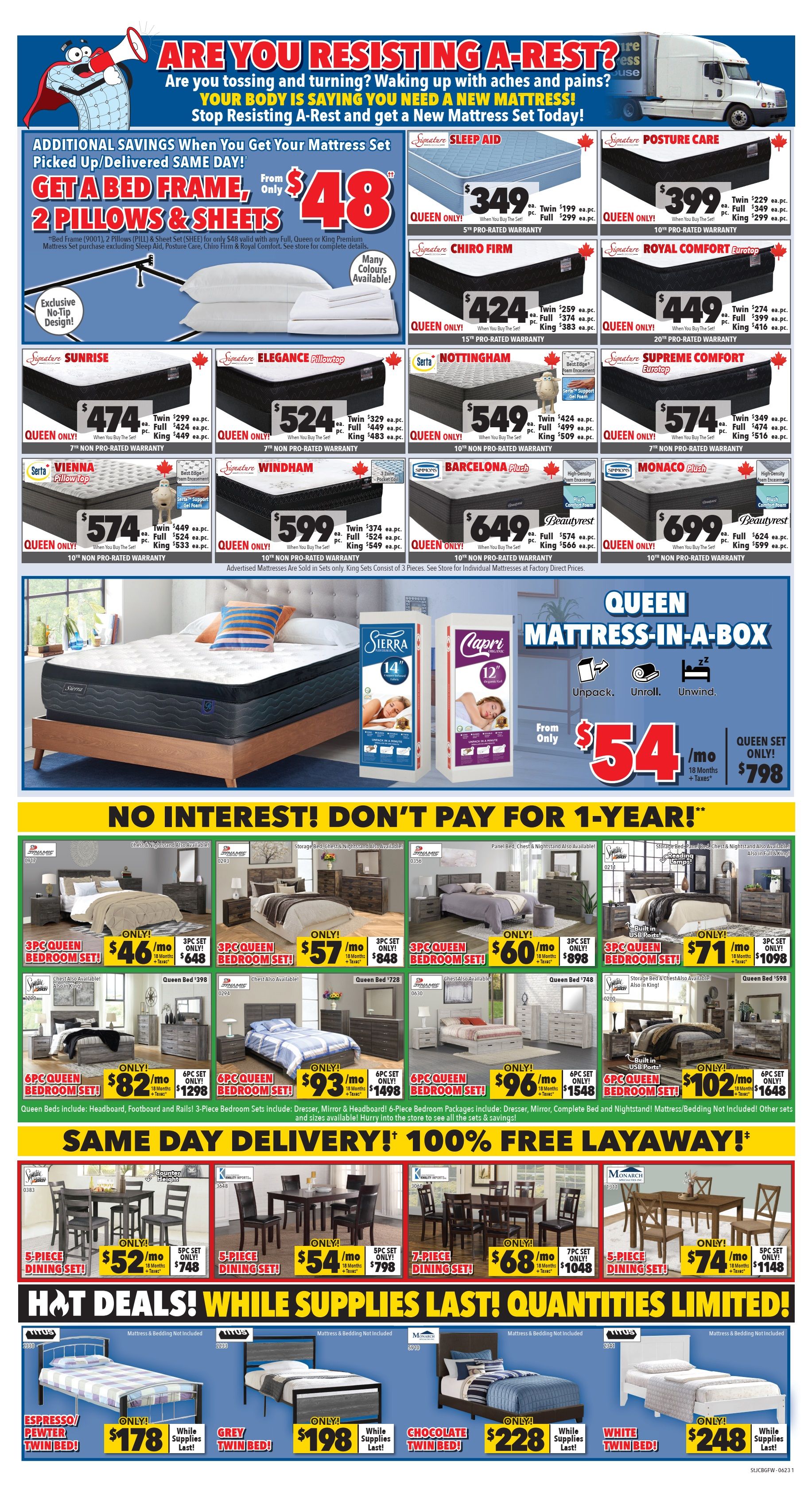 Surplus Furniture & Mattress Warehouse (Grand Falls Windsor) Flyer May 29 to June 11