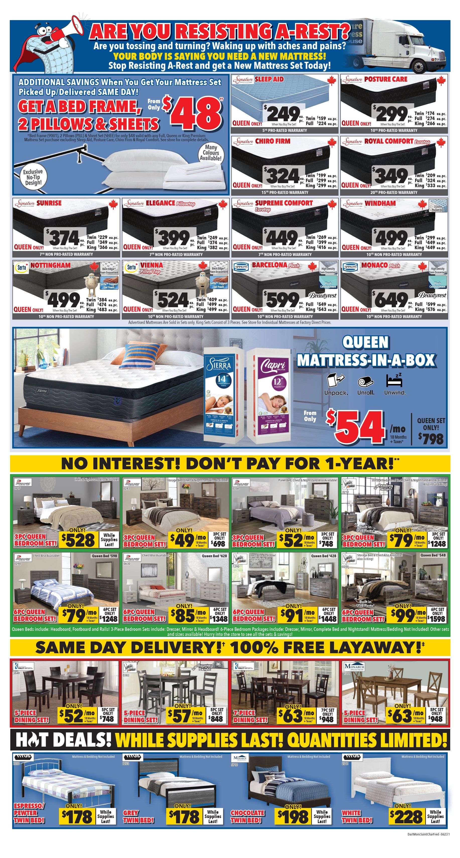 Surplus Furniture & Mattress Warehouse (Charlottetown) Flyer May 29 to June 11