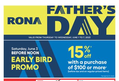 Rona (West) Flyer June 1 to 7