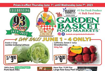 The Garden Basket Flyer June 1 to 7