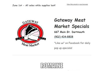 Gateway Meat Market Flyer June 1 to 7