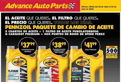 Advance Auto Parts Weekly Ad Flyer Specials May 25 to June 21, 2023