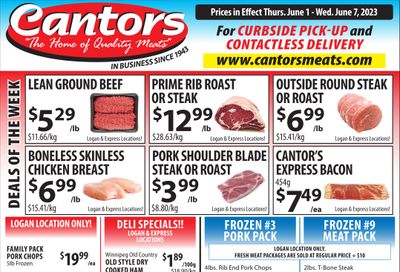 Cantor's Meats Flyer June 1 to 7