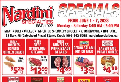 Nardini Specialties Flyer June 1 to 7