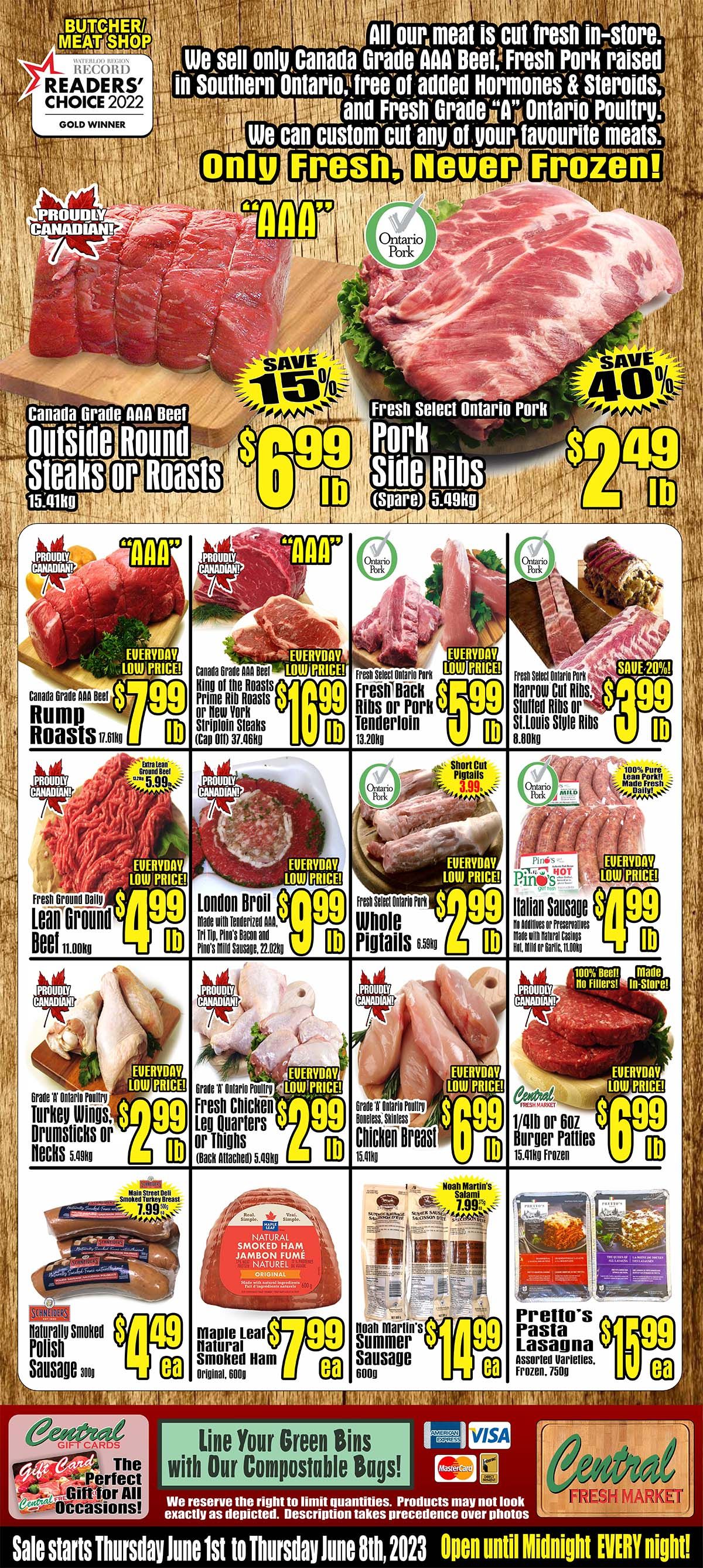 Central Fresh Market Flyer June 1 to 8