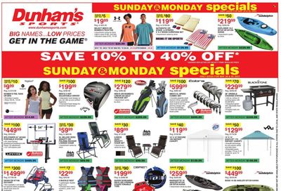 Dunham's Sports Weekly Ad Flyer Specials May 27 to June 1, 2023