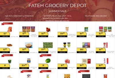 Fateh Grocery Depot Flyer June 1 to 7
