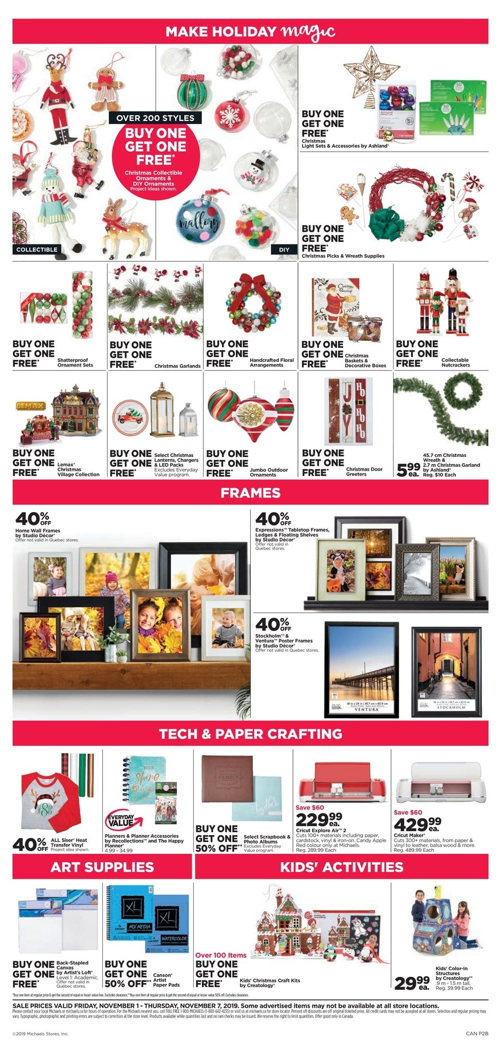 Michael's Flyer November 1 to 7