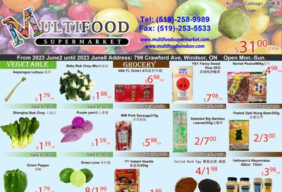 MultiFood Supermarket Flyer June 2 to 8
