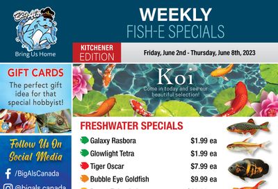 Big Al's (Kitchener) Weekly Specials June 2 to 8