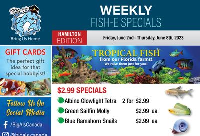 Big Al's (Hamilton) Weekly Specials June 2 to 8