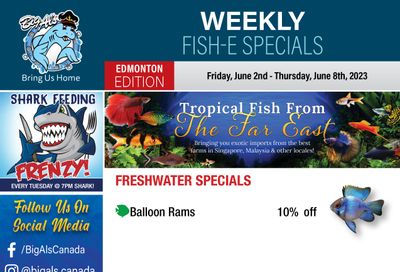 Big Al's (Edmonton) Weekly Specials June 2 to 8