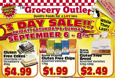 The Grocery Outlet 3-Day Sale Flyer September 6 to 8