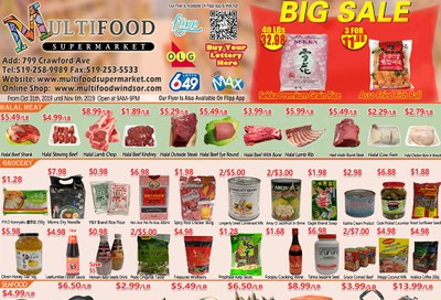 MultiFood Supermarket Flyer October 31 to November 6