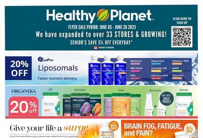 Healthy Planet Flyer June 5 to 28