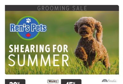 Ren's Pets Shearing For Summer Flyer June 5 to 18