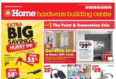 Home Hardware Building Centre (BC) Flyer October 31 to November 6