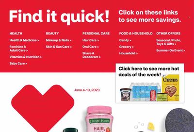 CVS Pharmacy Weekly Ad Flyer Specials June 4 to June 10, 2023