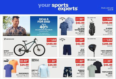 Sports Experts Flyer June 7 to 18