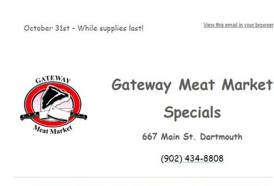 Gateway Meat Market Flyer October 31 to November 6