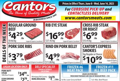 Cantor's Meats Flyer June 8 to 14