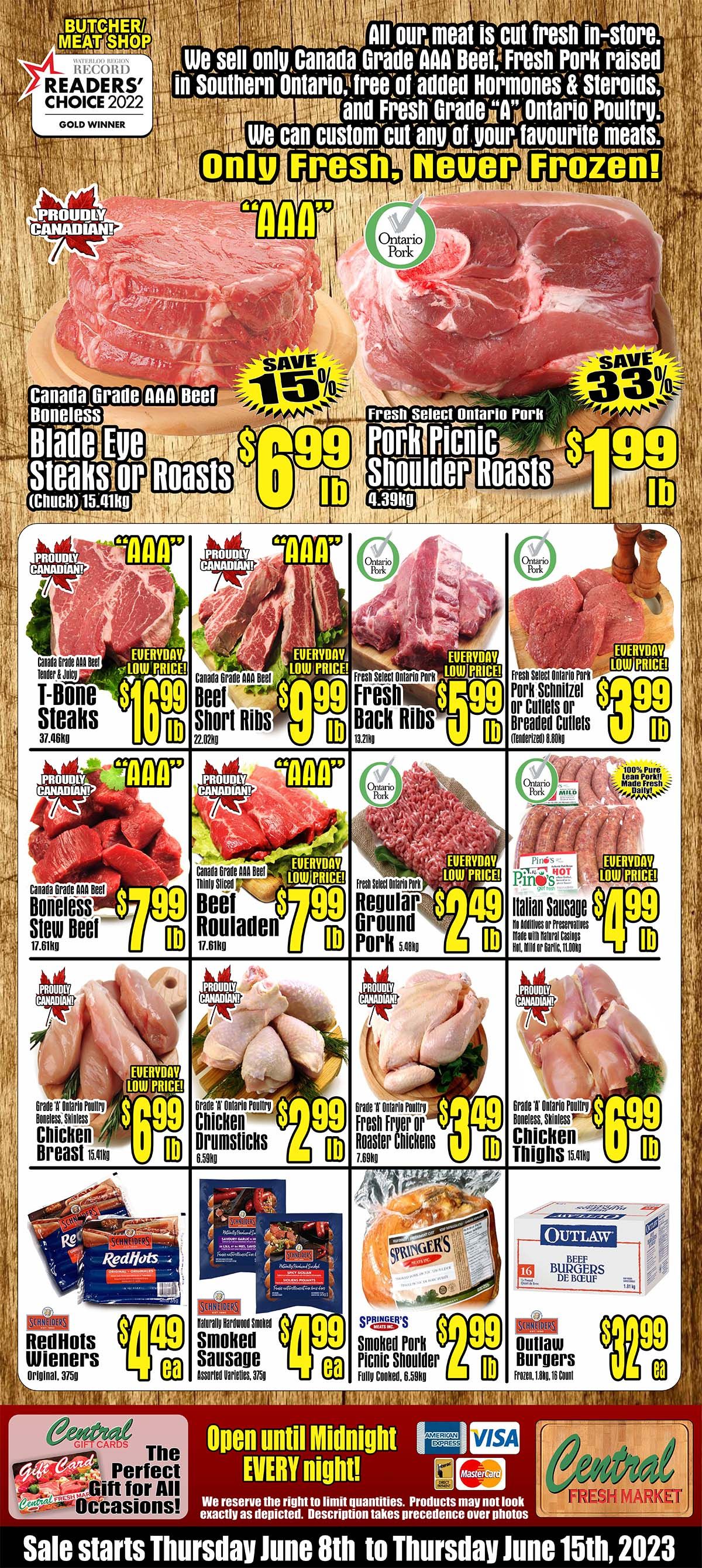 Central Fresh Market Flyer June 8 to 15