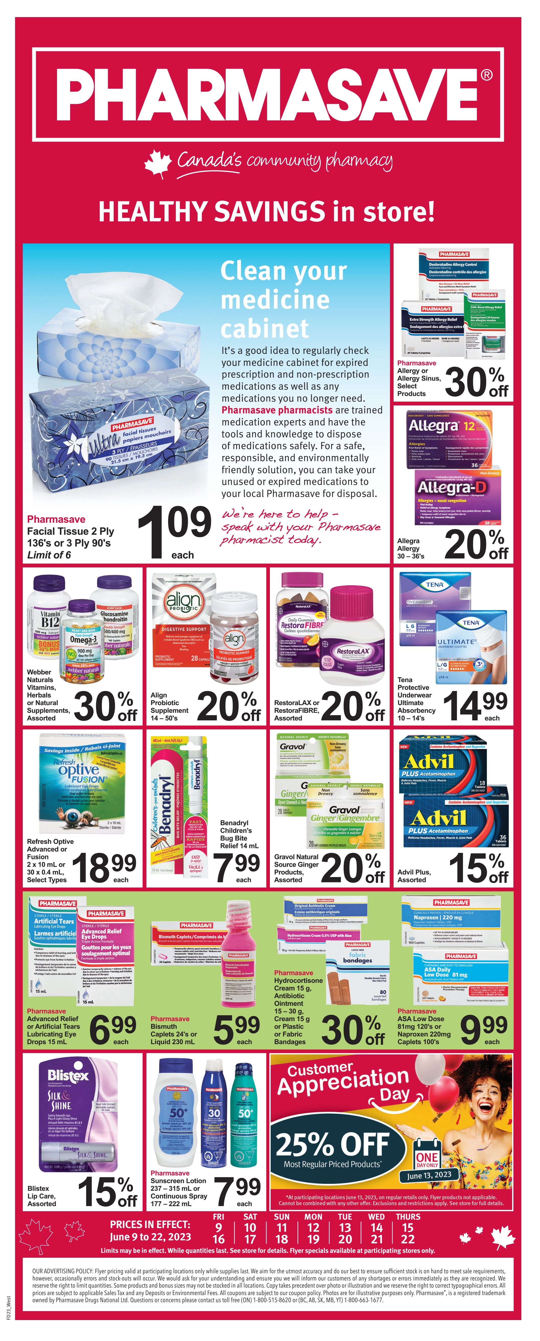 Pharmasave (West) Flyer June 9 to 22