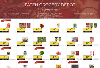 Fateh Grocery Depot Flyer June 8 to 14