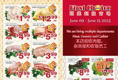 First Choice Supermarket Flyer June 9 to 15