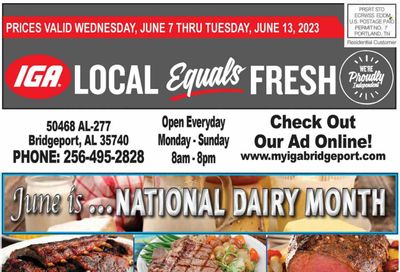 IGA (50) Weekly Ad Flyer Specials June 7 to June 13, 2023