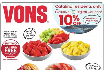 Vons (CA) Weekly Ad Flyer Specials June 7 to June 13, 2023