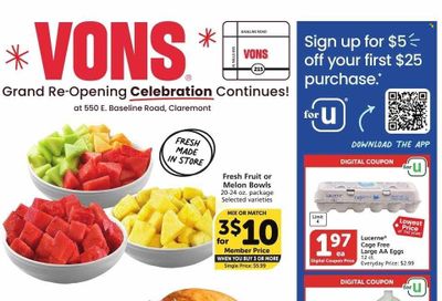 Vons (CA) Weekly Ad Flyer Specials June 7 to June 13, 2023