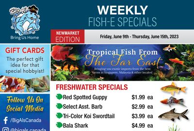 Big Al's (Newmarket) Weekly Specials June 9 to 15