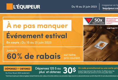 L'Équipeur Flyer June 15 to 21