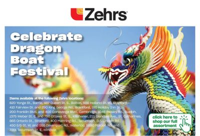 Zehrs Celebrate Dragon Boat Festival Flyer June 15 to 28