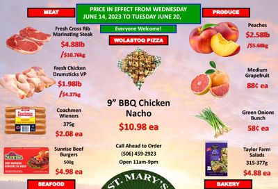 St. Mary's Supermarket Flyer June 14 to 20