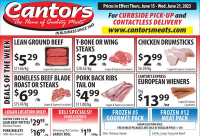 Cantor's Meats Flyer June 15 to 21