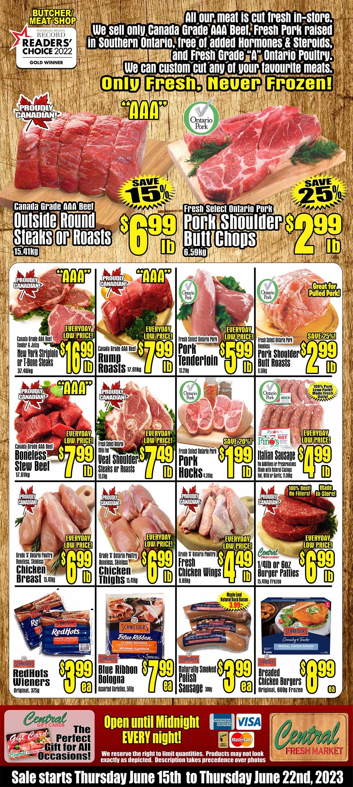 Central Fresh Market Flyer June 15 to 22