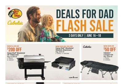 Cabela's Deals For Dad Flash Sale Flyer June 16 to 18