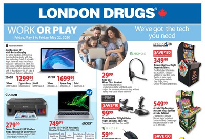 London Drugs Work or play Flyer May 8 to 22