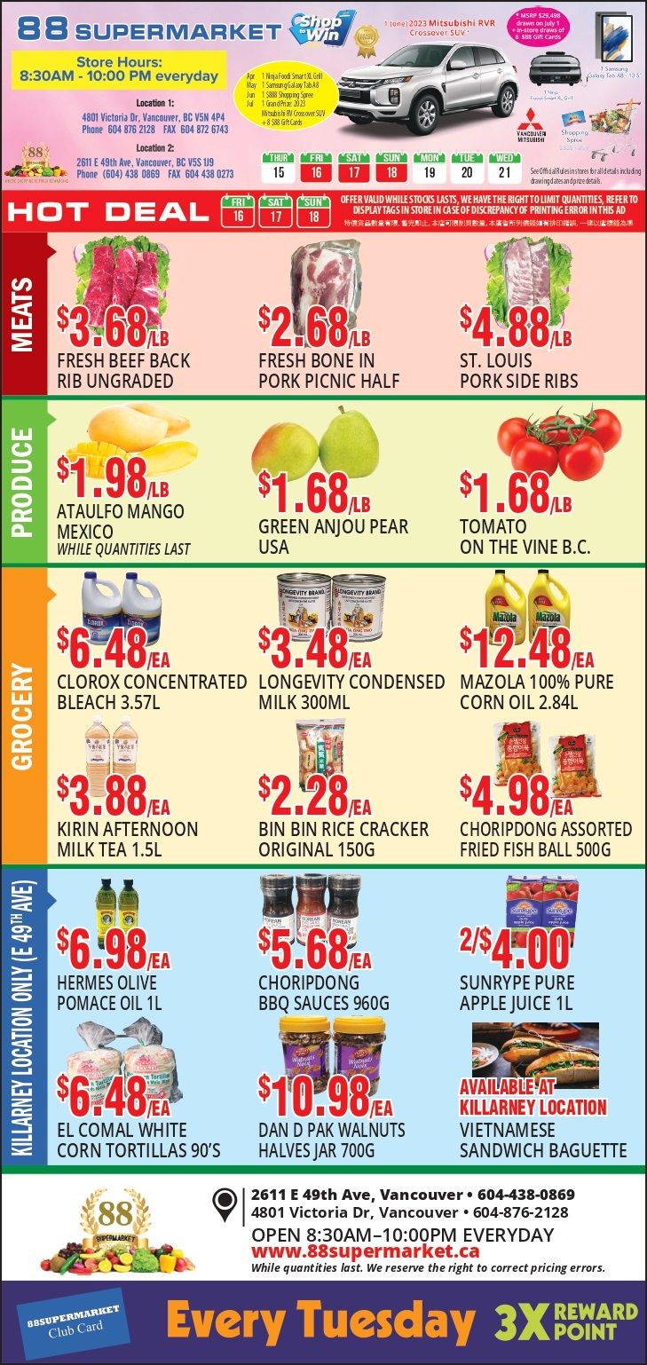 88 Supermarket Flyer June 15 to 21