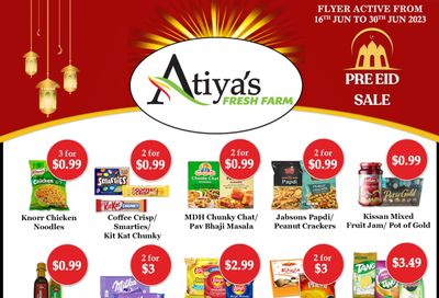 Atiya's Fresh Farm Flyer June 16 to 30