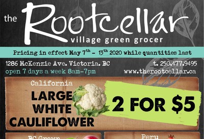 The Root Cellar Flyer May 7 to 13