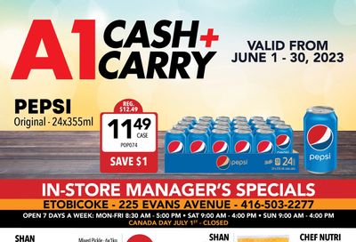 A-1 Cash and Carry (Etobicoke) Flyer June 1 to 30
