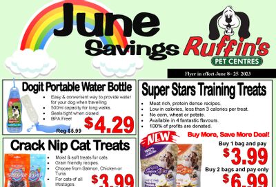 Rufiin's Pet Centre Flyer June 8 to 25
