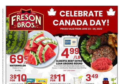 Freson Bros. Flyer June 23 to 29