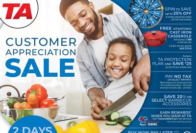 TA Appliances and Barbecues Customer Appreciation Sale Flyer June 24 and 25