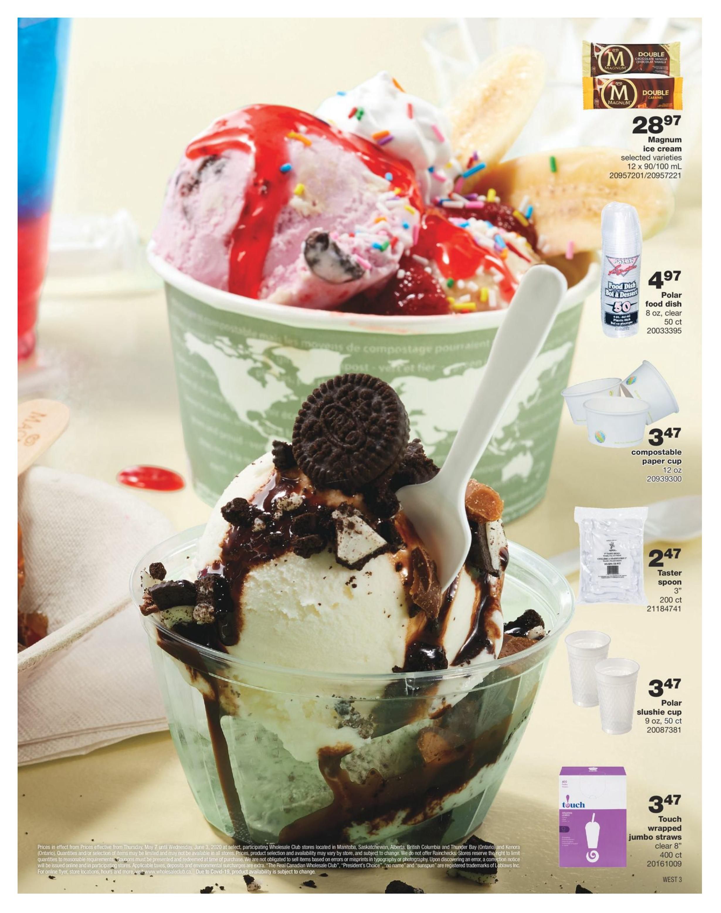 Wholesale Club (West) Dairy Bar Flyer May 7 to June 3